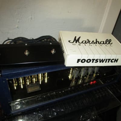 Marshall 1962-1992 30th 6100LE Anniversary BLUE 100 watt FULL Stack near Mint w/ original shipping image 18