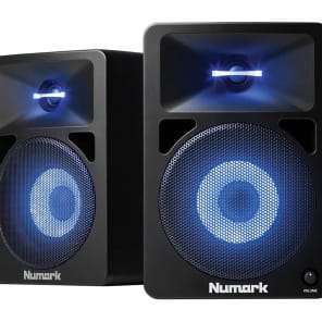 Numark N-Wave 580L Powered DJ Monitors w/ Lights (Pair)