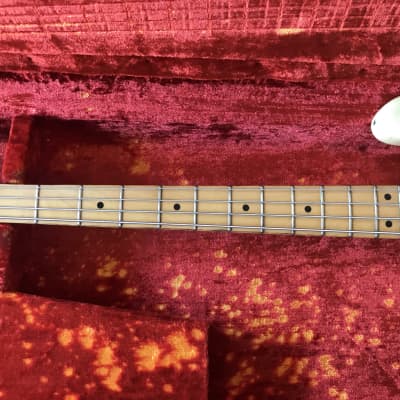 Fender Precision Bass Lefty 1975 Yellow/White image 10