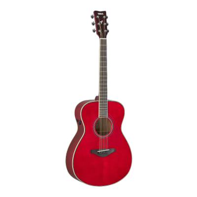 Yamaha TransAcoustic Concert Cutaway 6-String Acoustic-Electric Guitar (Right-Handed, Ruby Red) image 2