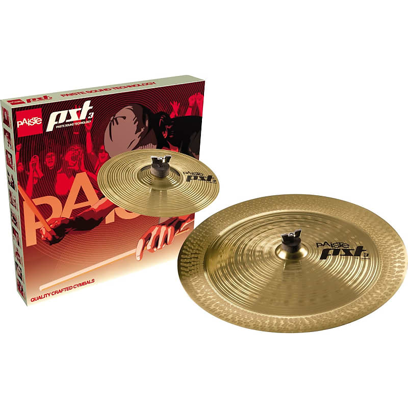 Paiste PST 3 Effects Pack 10" / 18" Cymbal Set image 1