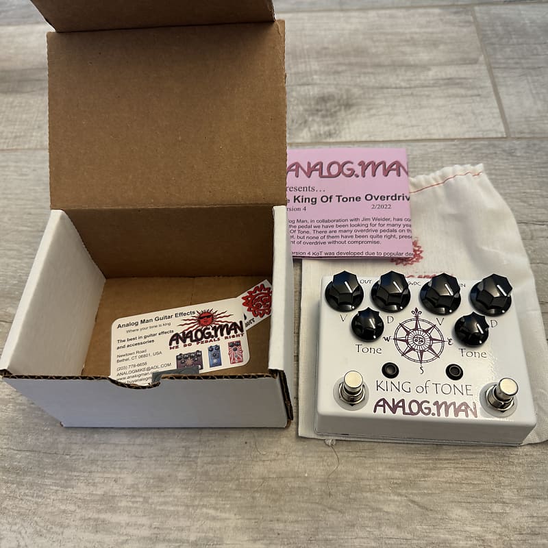 デパート 送料無料 2024 V4 Tone of King Analogman KOT Reverb | PURPLE & WHITE - ギター