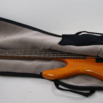 Rare 98-99 Spector NS-2000/5 Neck Thru 5 String Bass Guitar Amber w/ Gig Bag - NICE! image 3
