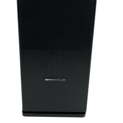 (1) Rockville RockTower 68B Black Home Audio Tower Speakers Passive 8 Ohm image 3