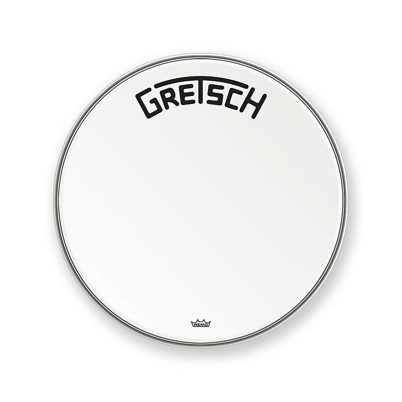 Gretsch GRDHCW22B Broadkaster Logo Coated Bass Drum Head - 22" image 1