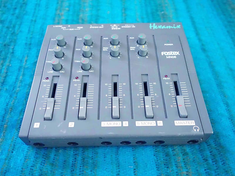 Fostex MN06 Hexamix 6 Channel Stereo Mixer w/ AC Adapter - E312