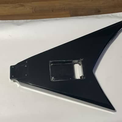 2006 MIJ Jackson RR3 RR Rhoads V Blue Flame Guitar Body Floyd Tremolo Ready image 16