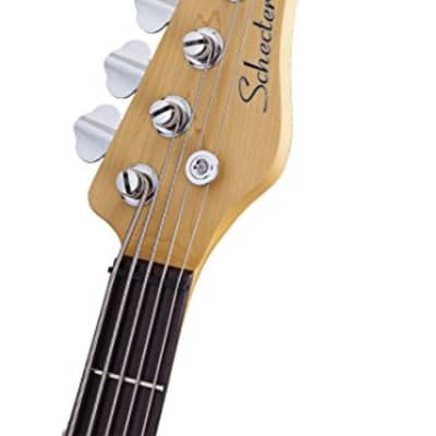 Schecter 2493 5-String Bass Guitar, Gloss Natural, CV-5 image 12