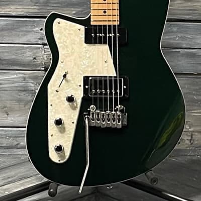 Reverend Left Handed Double Agent W Electric Guitar- Outfield Ivy image 1