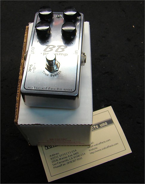 Xotic BB preamp 限定版Chrome オーバードライブ Xotic BB preamp 限定版Chrome オーバードライブ Xotic BB