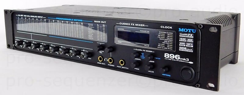 MOTU 896 MK3 FireWire Audio Interface Professional Soundcard + 1.5J Garantie