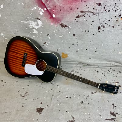 1965 Stella H-929 Tenor Acoustic Guitar Redburst Vintage 1960's w/Case & Extras image 11