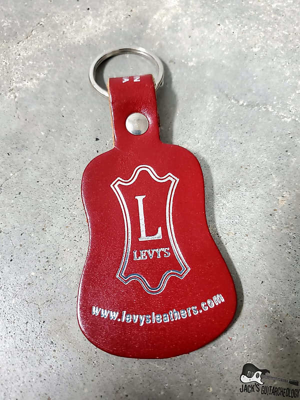 Levy's Leather Guitar Keychain (2018) image 1