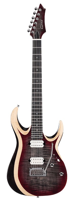 Cort X700 Duality II Guitar, Fishman Fluence Pickups, Ebony Fretboard Lava Burst w/Gigbag, Free Shipping image 1