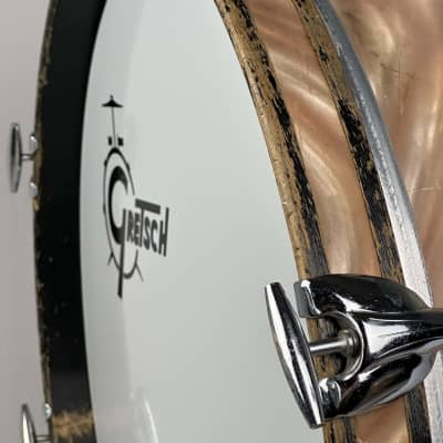 Gretsch 20/12/16" 1960's Round Badge Drum Set - Sunset Satin Flame image 8
