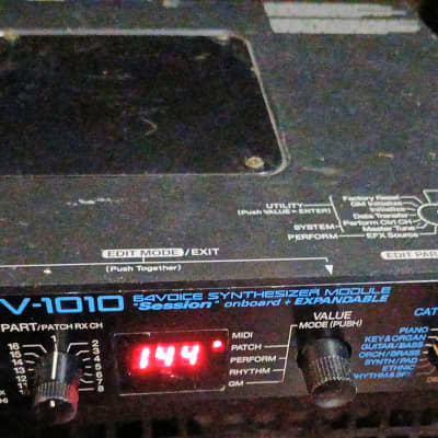1990s Roland JV-1010 MIDI Keyboard Synth Sound Module and Power Supply