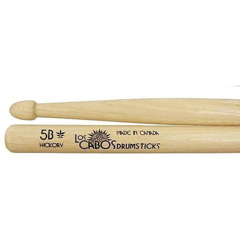 Los Cabos 5B Hickory Drumsticks Wood Tip Made In Canada - Pair image 1