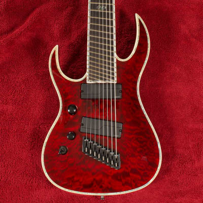 B.C. Rich Shredzilla 8 Prophecy Archtop Fanned Frets Left Handed Black Cherry SZA824FFBCLH 2020 image 1