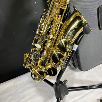 Like New Selmer Super Action 80 Series ii Alto Sax late 1990s  Gold Brass w/ S80 mouthpiece and custom case image 4