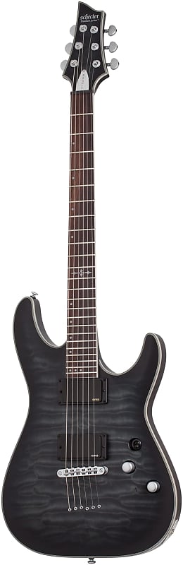 SCHECTER E-Gitarre, C-1 Platinum, See-Thru Black Satin image 1