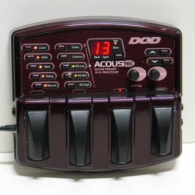 DOD Acoustic Guitar Multi Effects Preamp Floor Pedal w/ AC Adapter    Acoustec image 1