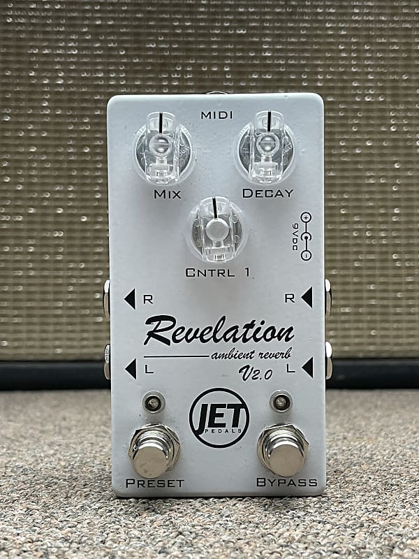Jet Pedals Revelation V2 Midi 2021 White Reverb