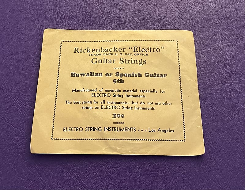 Vintage Rickenbacker Electro LA String Instruments Spanish Guitar String NOS image 1