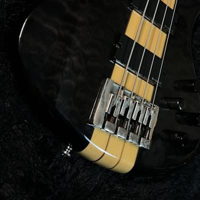 2008 Schecter Stiletto Elite 4-String Bass with EMG’s - Black image 3