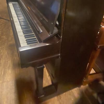 Steinway & Sons upright grand piano model V image 5