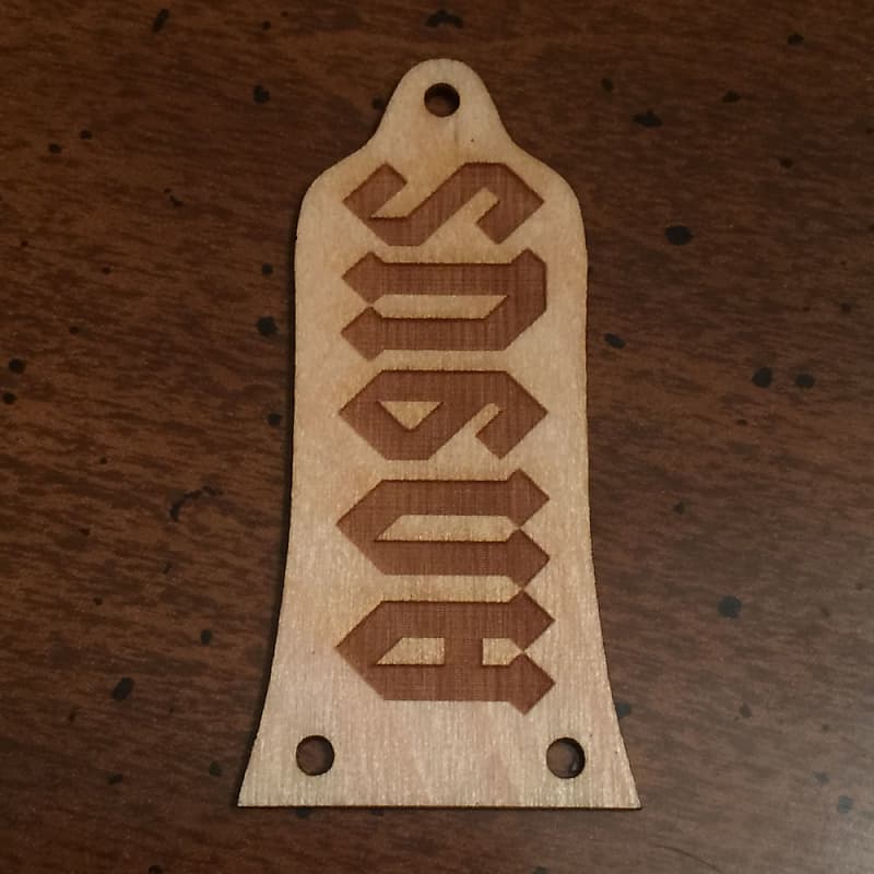 GUITAR TRUSS ROD COVER - Wood Burned - Fits EPIPHONE EPI - | Reverb