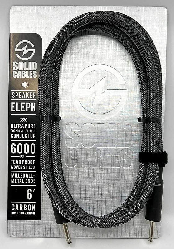 Solid Cables - ELEPH - speaker cable - Black - Solid Cables - ELEPH -  speaker cable - 3' -Black