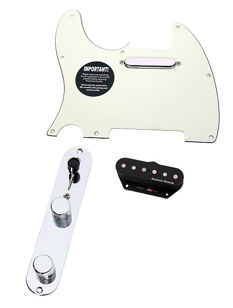 920D Custom Shop 11208-09+T3W-MG-LH Seymour Duncan Vintage Stack Loaded Tele Pickguard w/ 3-Way Switching (Left-Handed) image 1