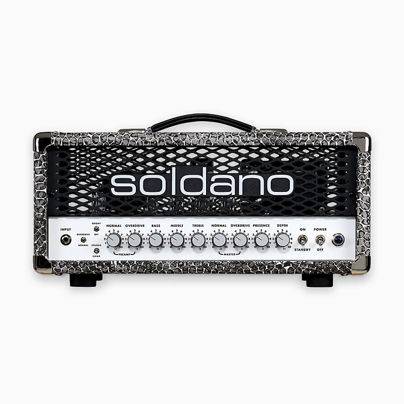 Soldano SLO-30 Custom Snakeskin Tolex 30-Watt Tube Guitar Head (2023) image 1