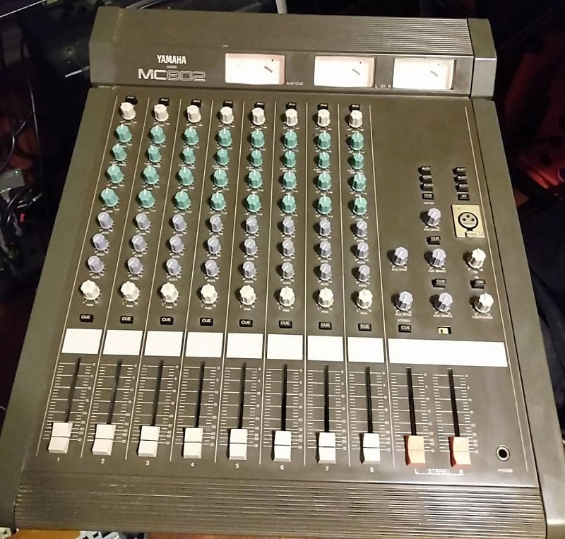 Yamaha MC802 8 Channel Mixer Mixing Board Analog Vintage