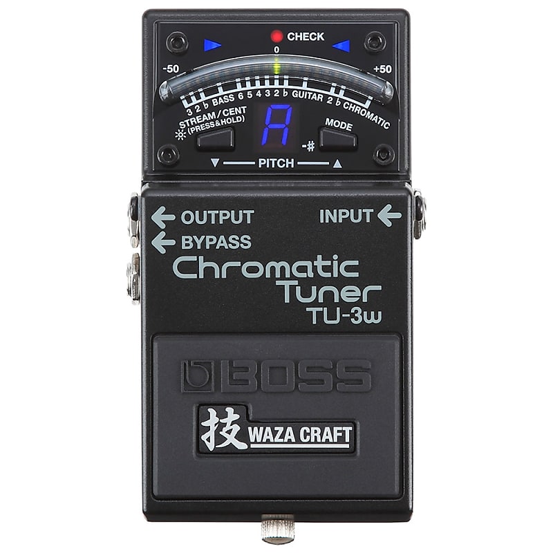 BOSS TU-3W Waza Craft Chromatic Guitar / Bass Tuner Pedal with Selectable Bypass image 1