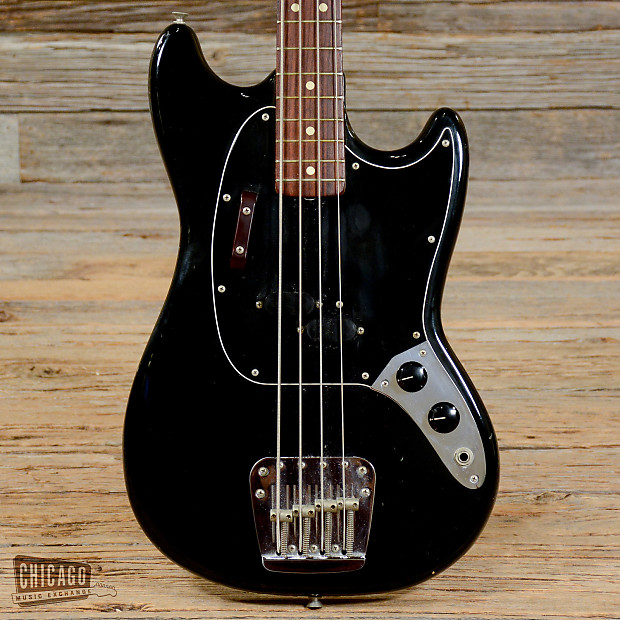 Fender Mustang Bass Black 1974 s376