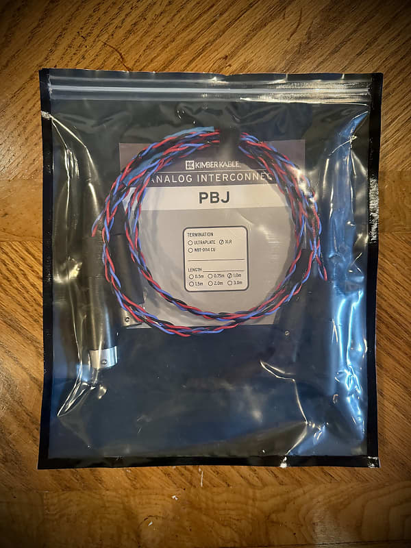 Kimber Kable PBJ XLR 1M interconnect Cables  			
