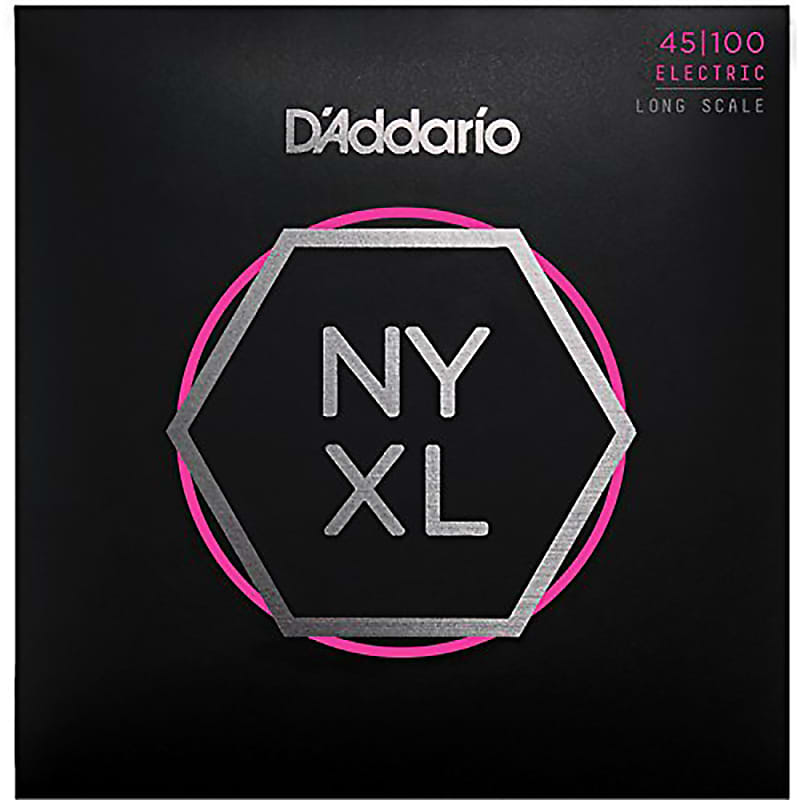 D'Addario NYXL 45100 Long Scale Regular Light Bass Strings (45-100) image 1