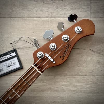 Sadowsky MetroExpress 21-Fret Vintage JJ 4-String Bass, Ice Blue Metallic High Polish, Morado Fretboard (2023 Updated Model) image 4