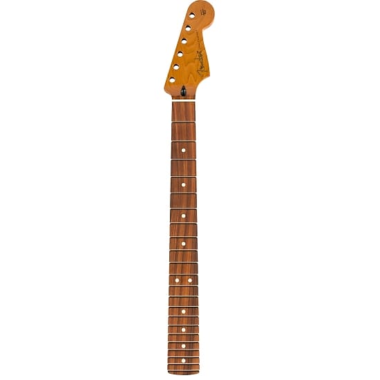 Fender Roasted Maple Stratocaster® Neck, 22 Jumbo Frets, 12", Flat Oval Shape image 1