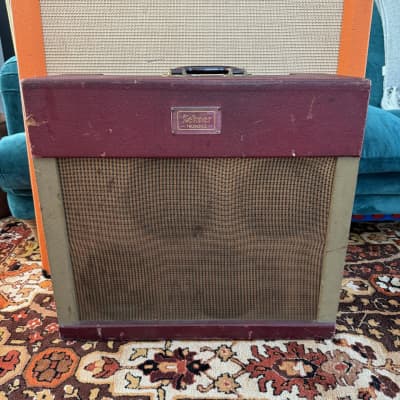 Vintage 1950s Selmer Truvoice TV20 4x8 Red Cream Valve Amplifier Combo *Mullard* for sale