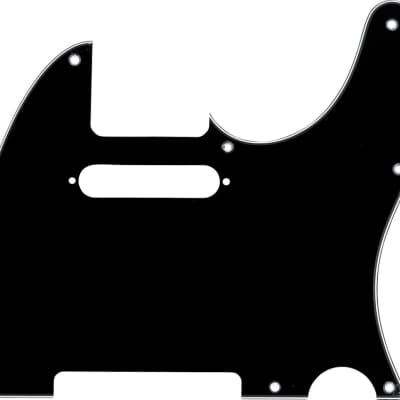 Genuine Fender American Standard Tele/Telecaster 3-Ply Black Guitar Pickguard image 6