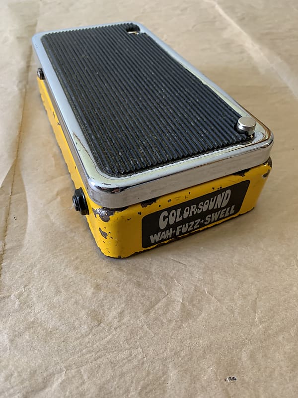 Colorsound Wah Fuzz Swell 1970s yellow