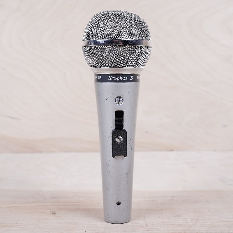 Shure Unisphere B 588SB Dynamic Microphone 1970s Silver Vintage Mic image 1