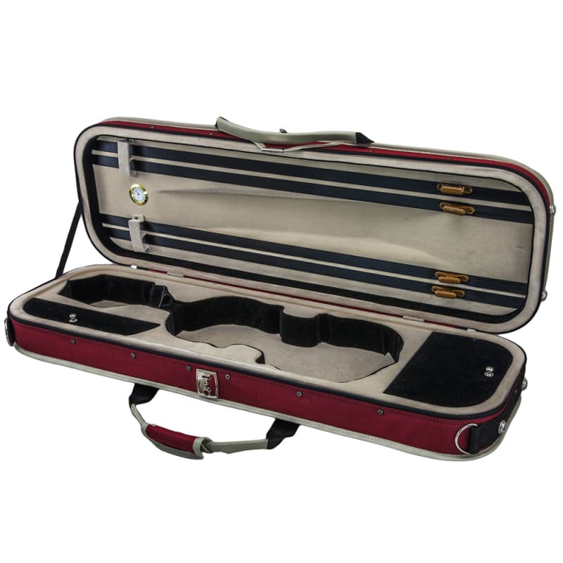 SKY Heavy Duty 4/4 Full Size Wooden Pro Double Violin Case Black