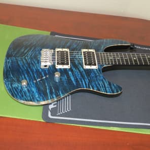 1995 Brian Moore Custom Guitars USA MC/1 Trans Dark Blue Burst / Carbon Fiber #398 image 15