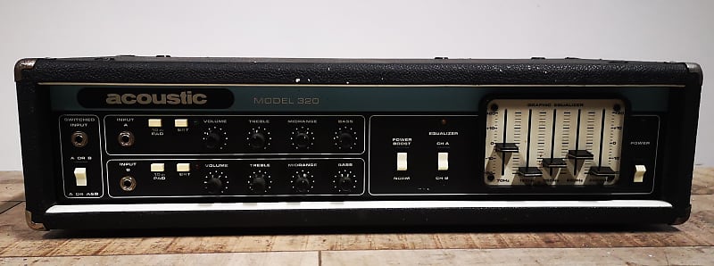 Acoustic Control Corp 320 vintage bass head amplifier image 1