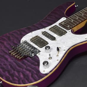 Schecter Japan SD-2-24-AS See Thru Purple | Reverb