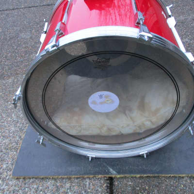 Tama Vintage Rockstar 22 X 16 Bass Drum, Lipstick Red, Made in Japan ! image 8
