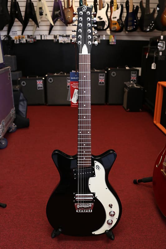 Danelectro 59X12 12-String Electric Guitar in Black image 1